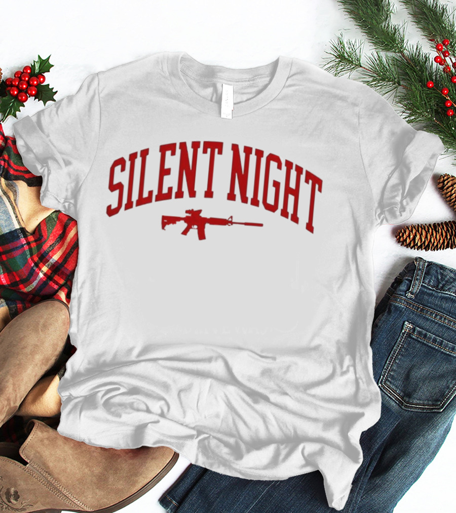 SILENT NIGHT Rifle Silhouette T-Shirt