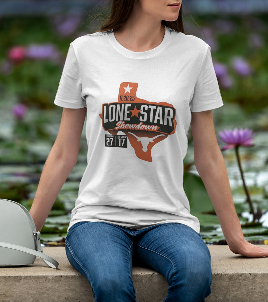 11.28.25 Lone Star Showdown Texas Longhorns 27 Aggies 17 T-Shirt