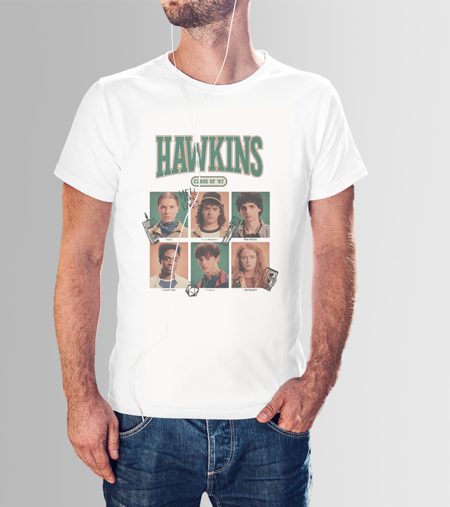 Hawkins Class Of ’87 Hellfire Lives Tour Stranger Things Characters T-Shirt