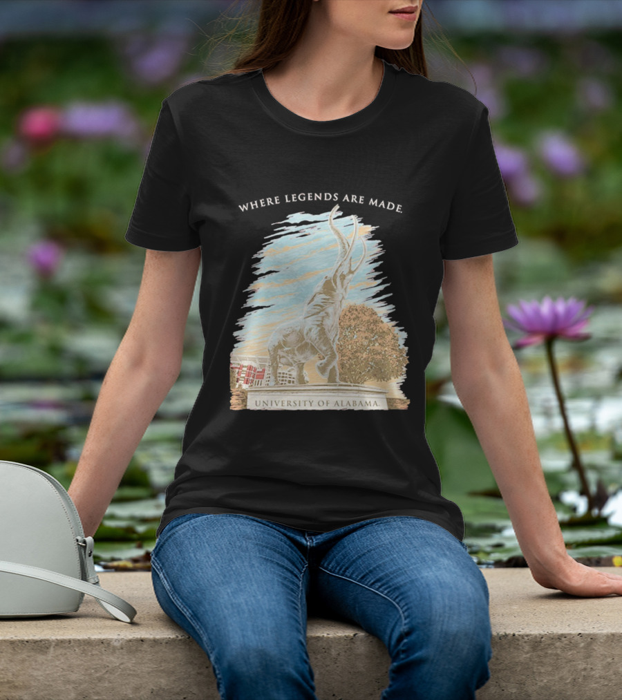 University Of Alabama Tuska Statue Where Legends Are Made T-Shirt