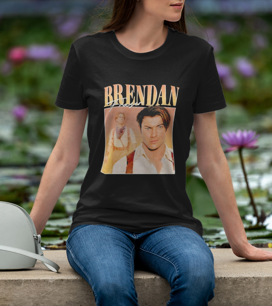 Brendan Fraser 90s Retro Style T-Shirt