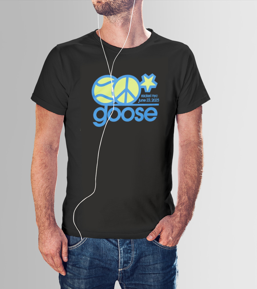 Goose Tennis Peace Star Event NYC June 23 2025 T-Shirt