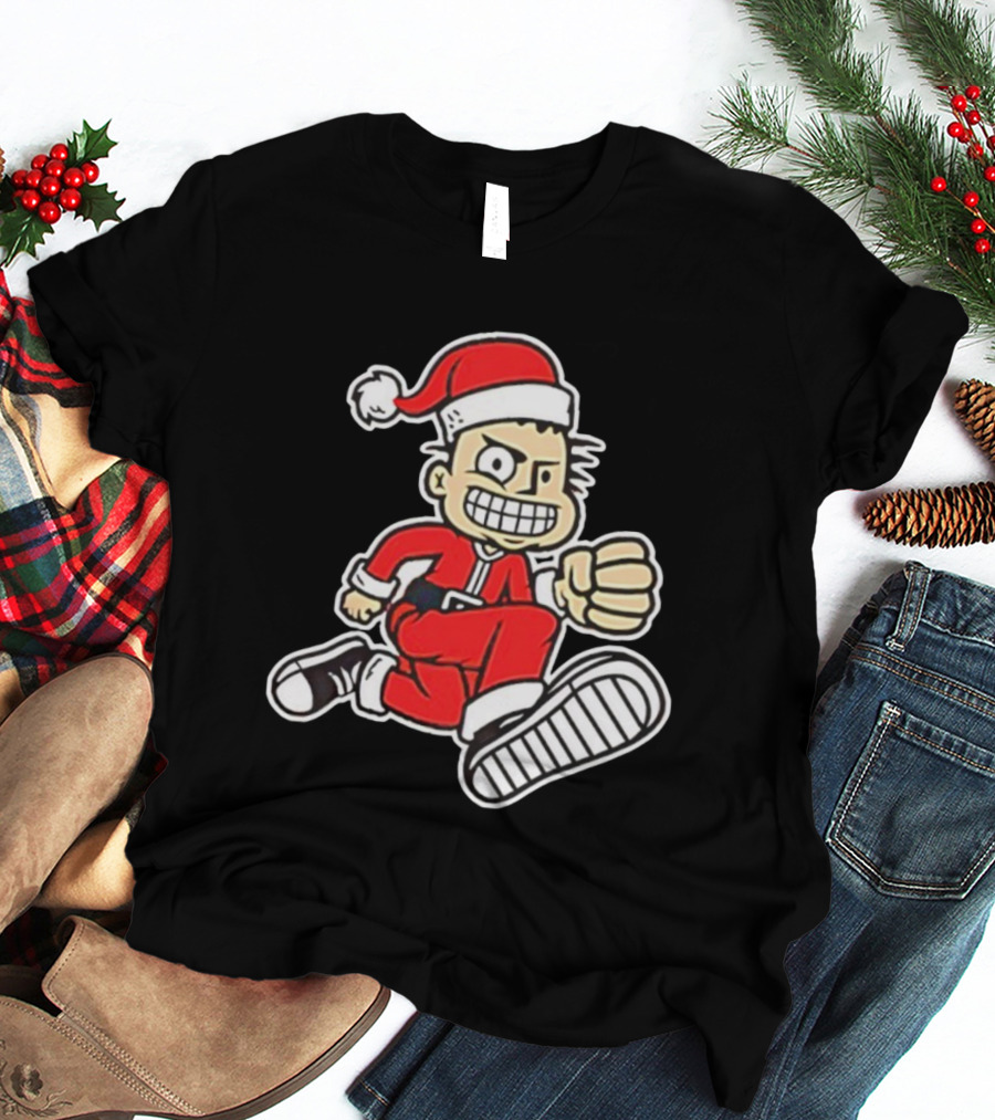 MXPX Santa PX Punk Character In Red Suit With Santa Hat T-Shirt