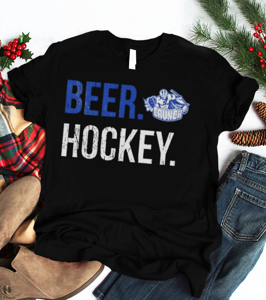 Syracuse Crunch Beer Hockey Enthusiast Apparel T-Shirt