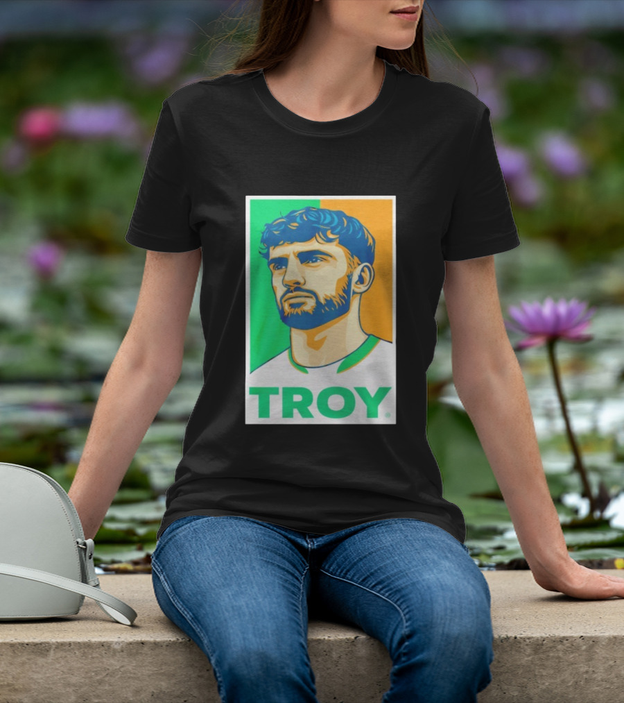 Troy Parrott Ireland Qualifiers Green White Orange T-Shirt