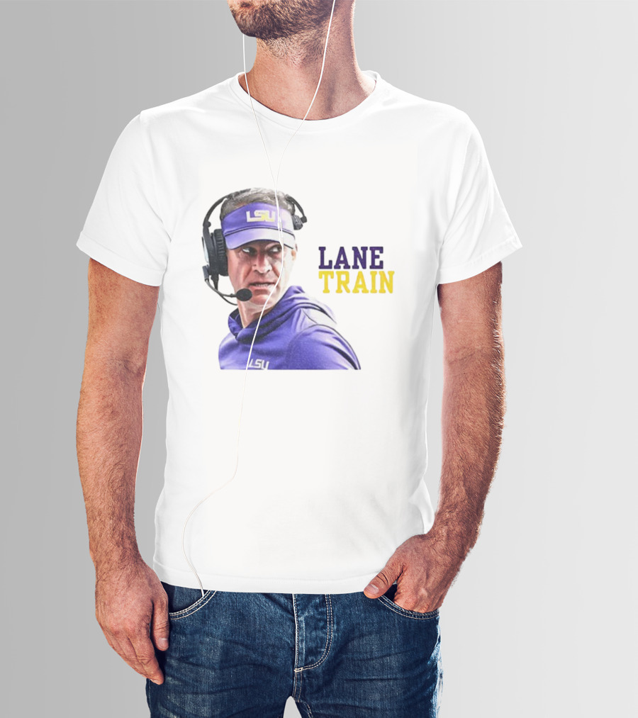 Lane Train Funny Coach LSU Tigers T-Shirt