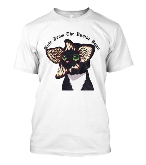 Demogorgon Kitten Cute From The Upside Down Halloween Cat Monster T-Shirt