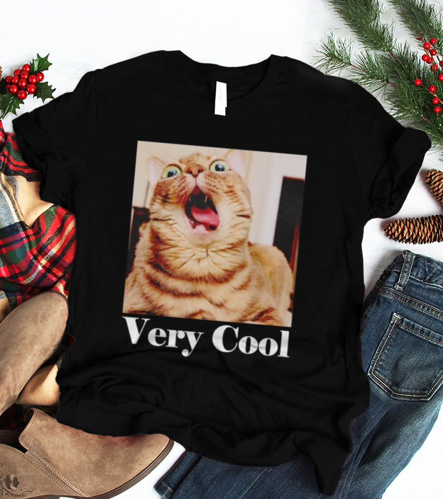 Silly Cat Meme Humor Very Cool Funny Cats T-Shirt