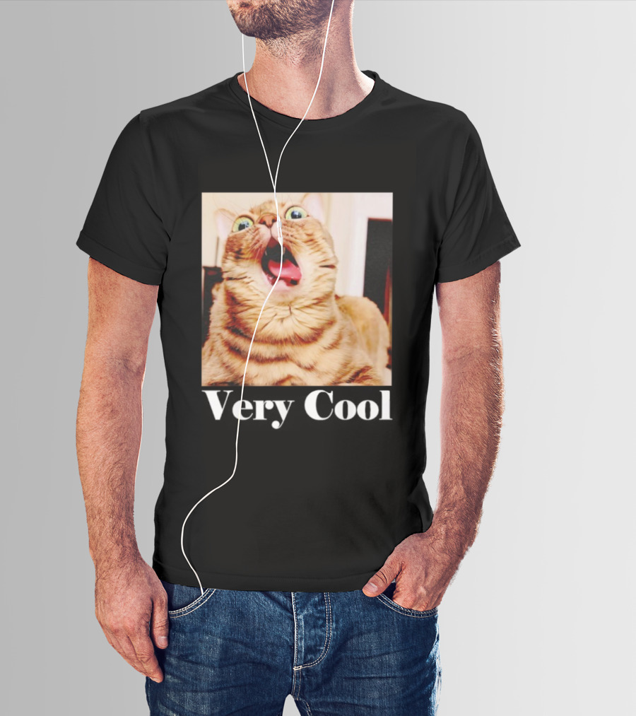 Silly Cat Meme Humor Very Cool Funny Cats T-Shirt