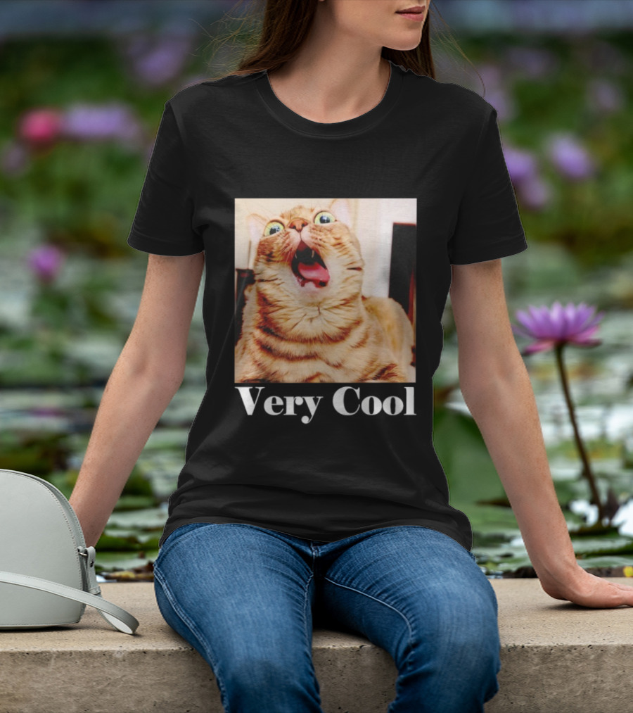 Silly Cat Meme Humor Very Cool Funny Cats T-Shirt