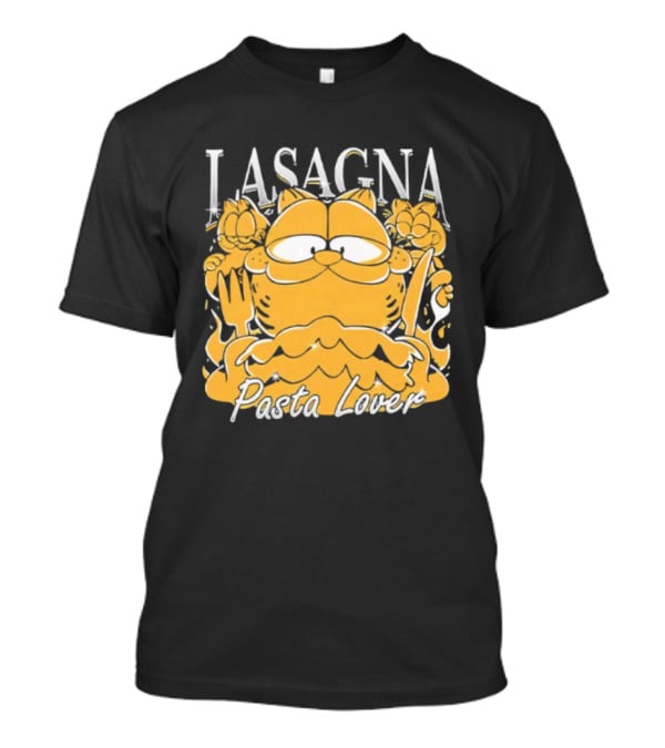 Garf Lasagna Pasta Lover Cat Iconic Character Fun Design T-Shirt