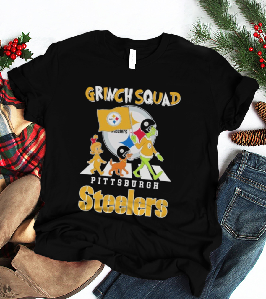 Grinch Squad Pittsburgh Steelers Cindy Lou Max T-Shirt