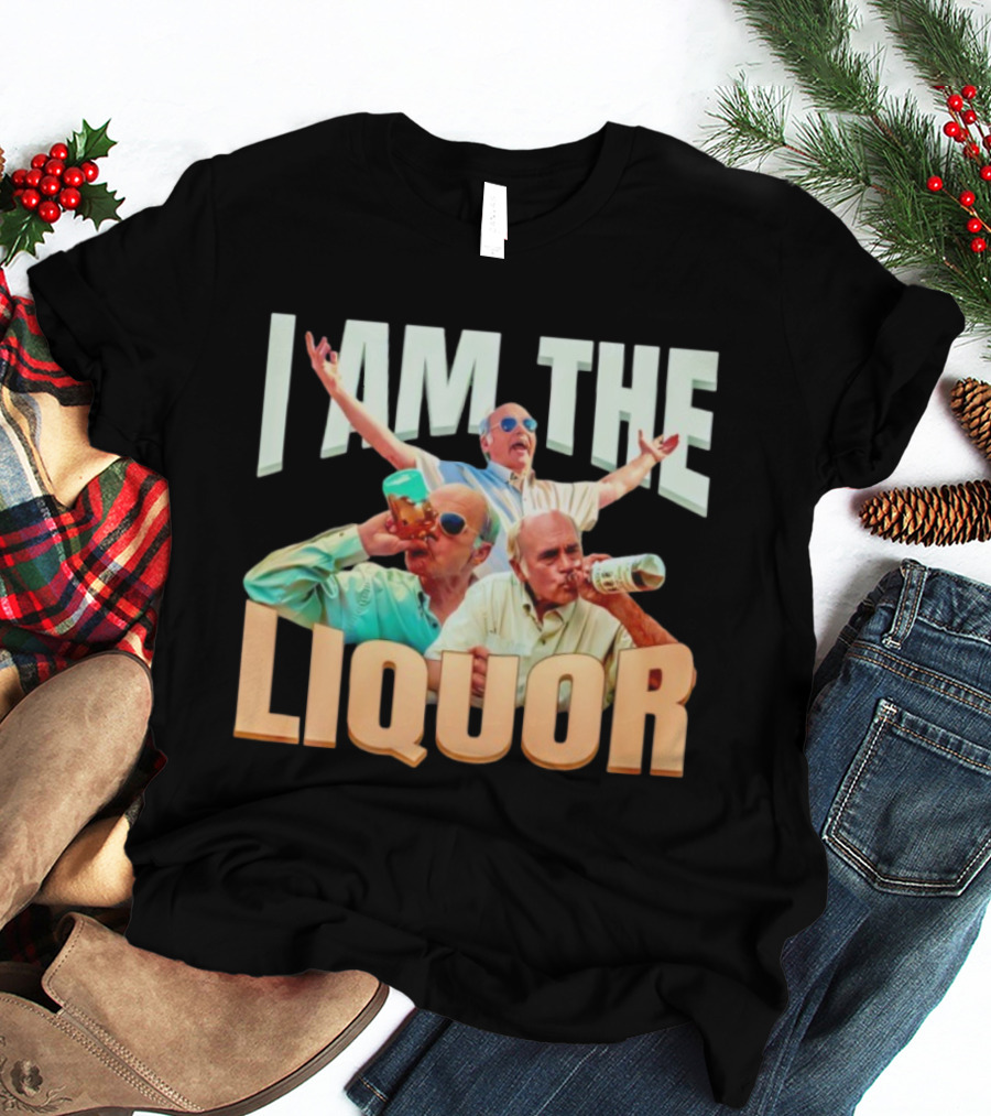 I Am The Liquor TV Show Character With Sunglasses And Drinking бутылка T-Shirt