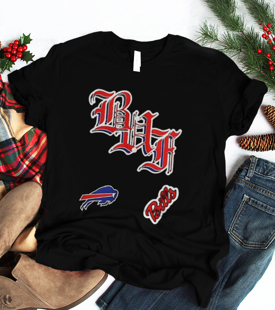 Buffalo Bills BAF Vintage Style Symbol And Script T-Shirt