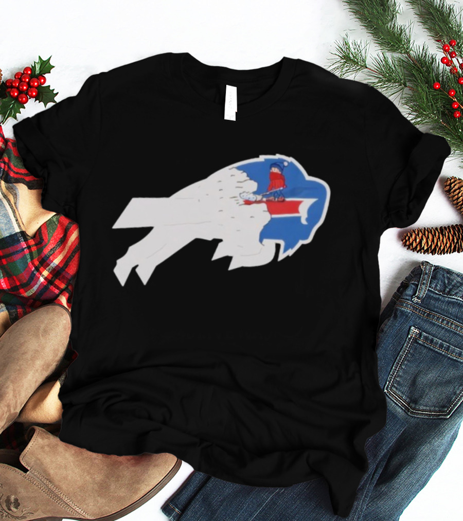 Buffalo Bills Winter Snow Plow Kid Theme T-Shirt