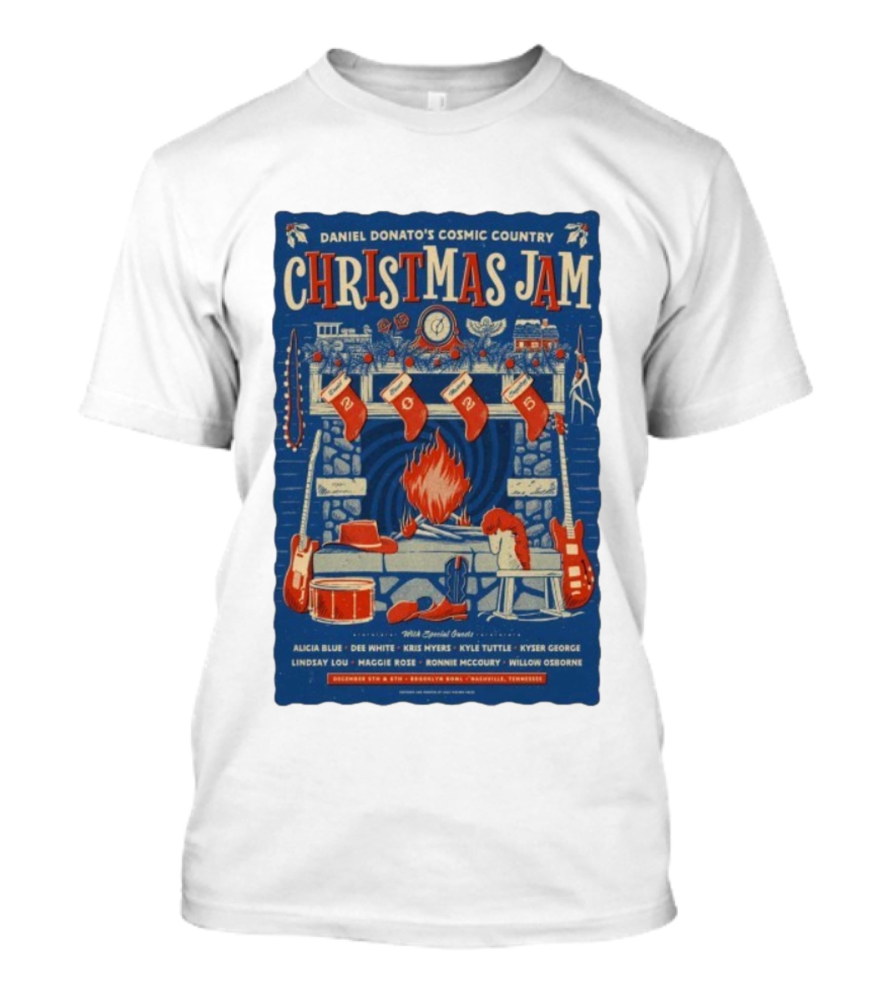 Daniel Donato Cosmic Country Christmas Jam December 5-6 2025 Nashville Tennessee T-Shirt