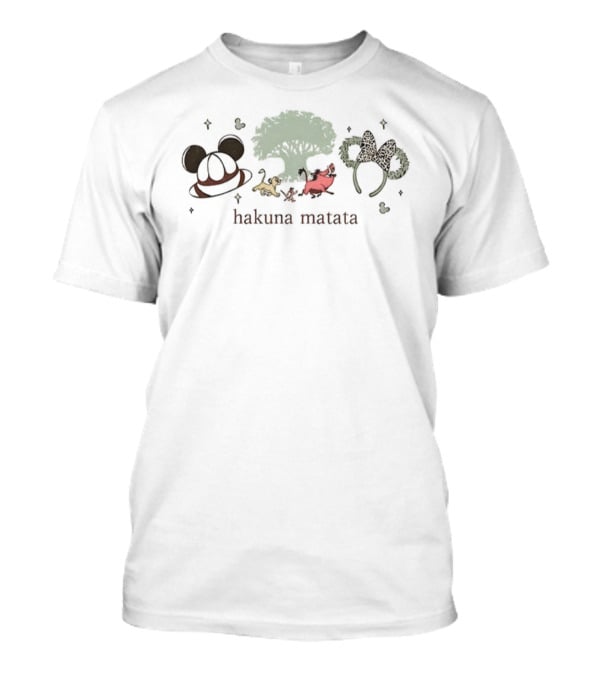 Disney Lion King Hakuna Matata Simba Pumbaa Timon Mickey Ears Tree T-Shirt