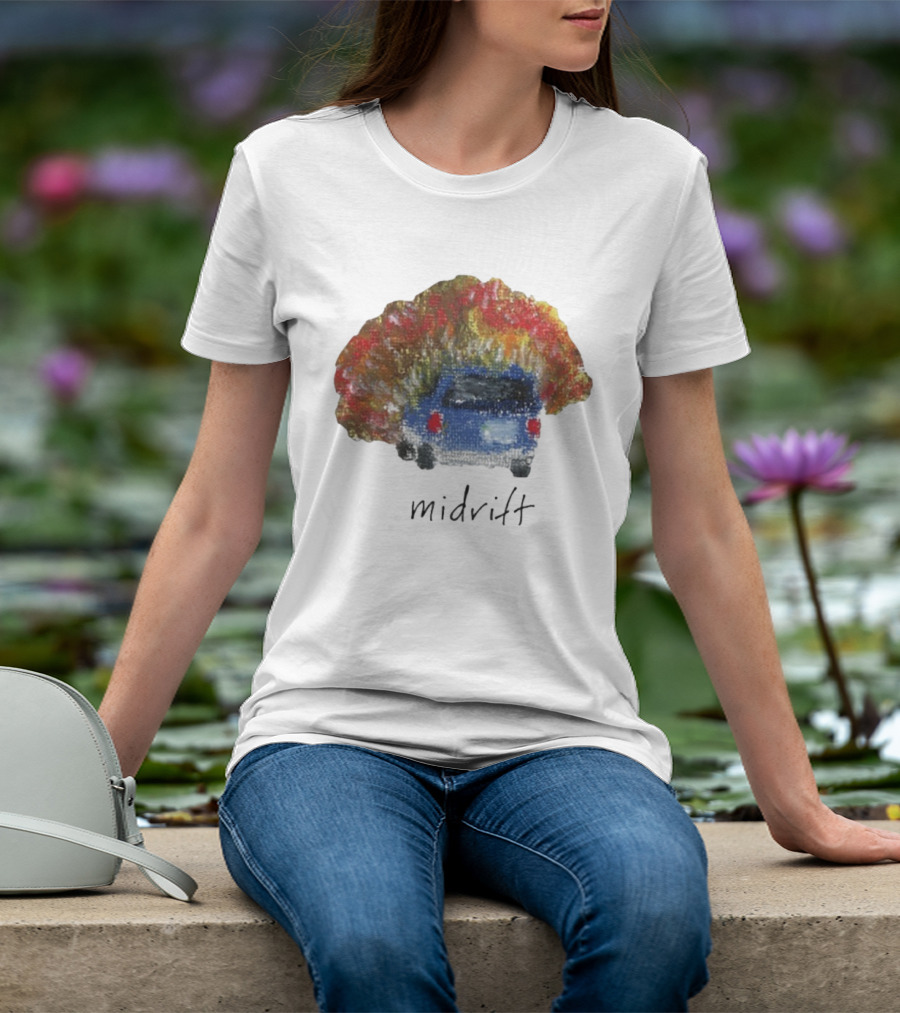 Midrift Summer 2025 Tour Fiery Blue Car Adventure T-Shirt