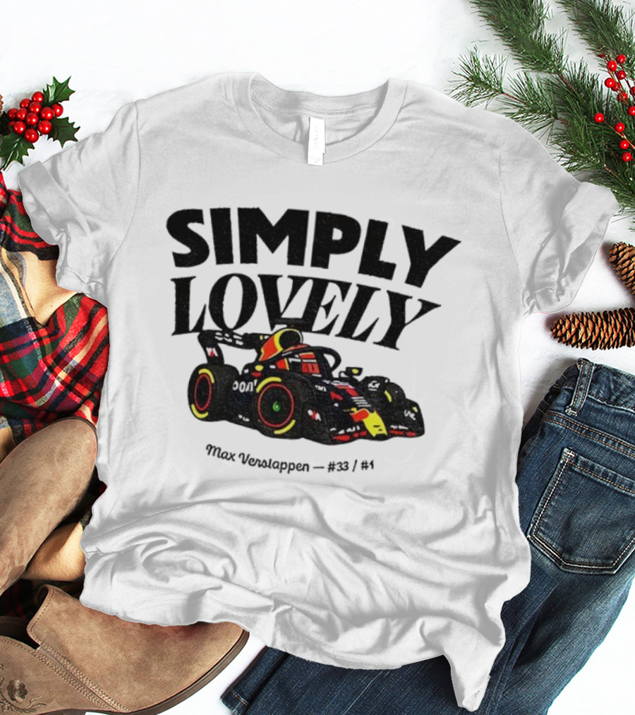Simply Lovely Max Verstappen Racing Car Art 33 1 F1 T-Shirt