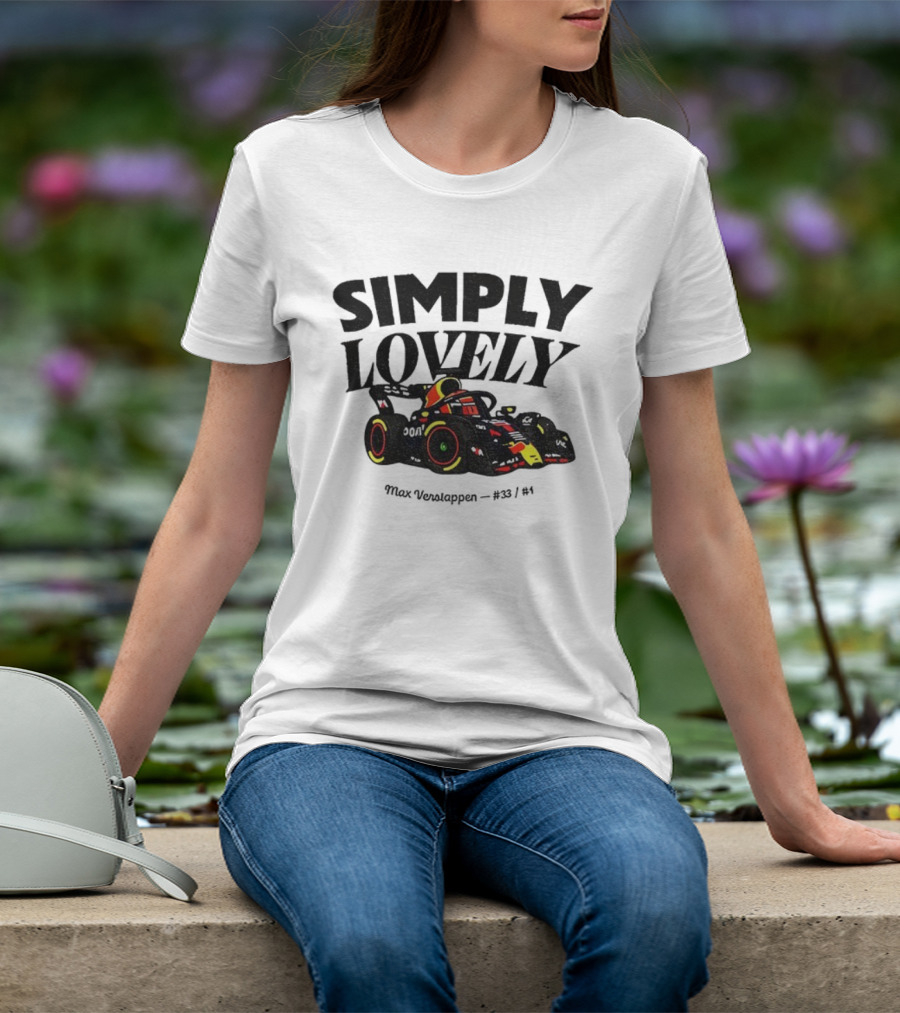 Simply Lovely Max Verstappen Racing Car Art 33 1 F1 T-Shirt