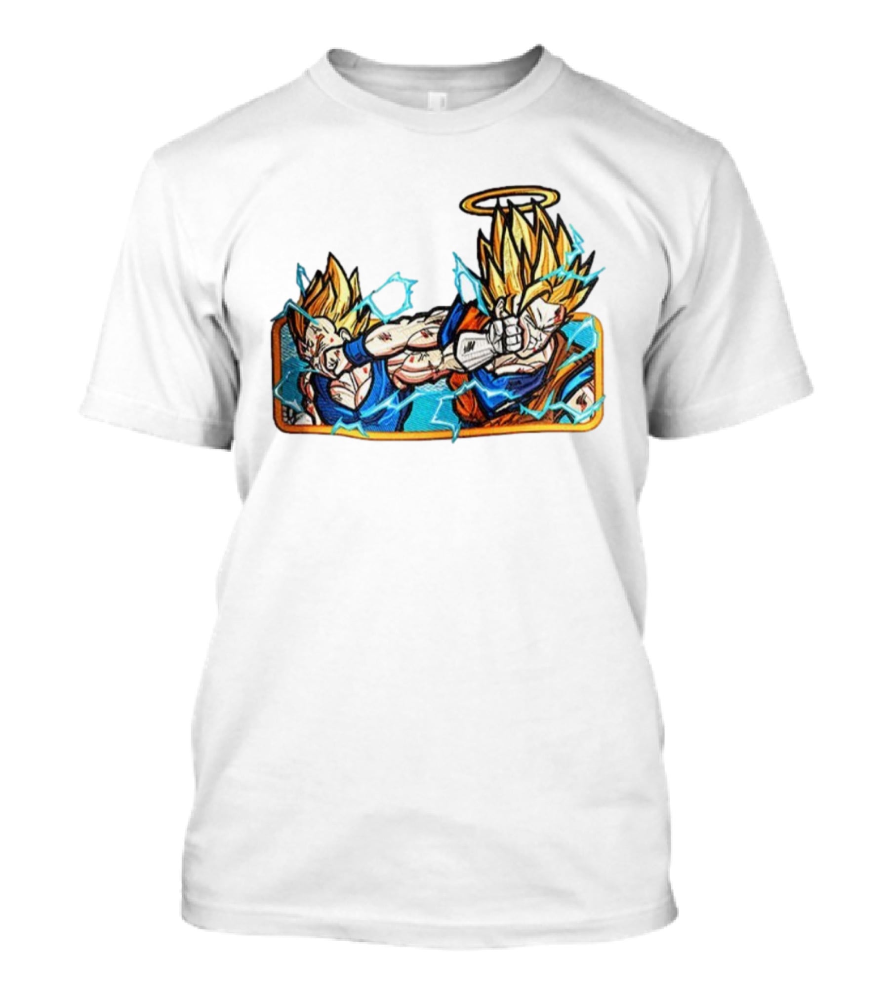 Super Saiyan Son Goku Dragonball Anime Saiyan Pride Lightning Aura Battle T-Shirt