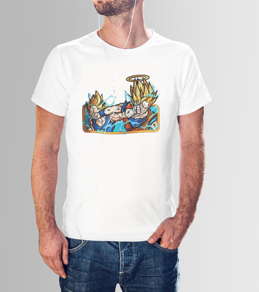 Super Saiyan Son Goku Dragonball Anime Saiyan Pride Lightning Aura Battle T-Shirt