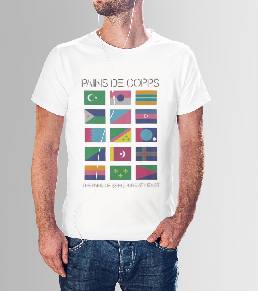 Pains De Corps The Pains Of Being Pure At Heart Flags T-Shirt