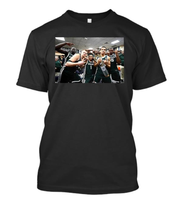 Michigan State Spartans Men's Basketball Championship Celebration T-Shirt