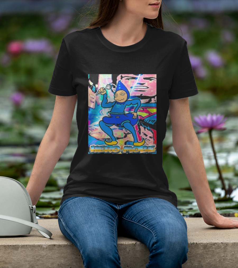 Homestuck SBaHJ Hero Mobe Comic Style Character In Blue Costume T-Shirt