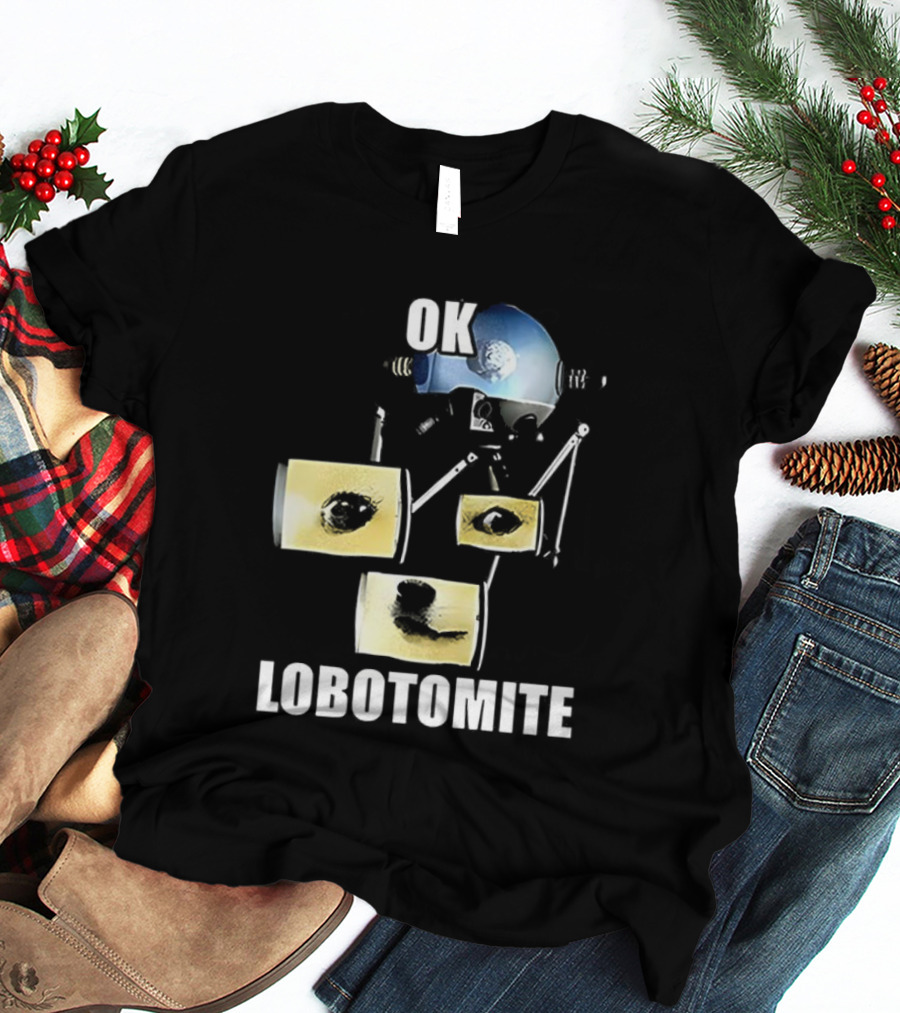 OK Lobotomite Helmet Style Doge Meme Fallout Theme T-Shirt