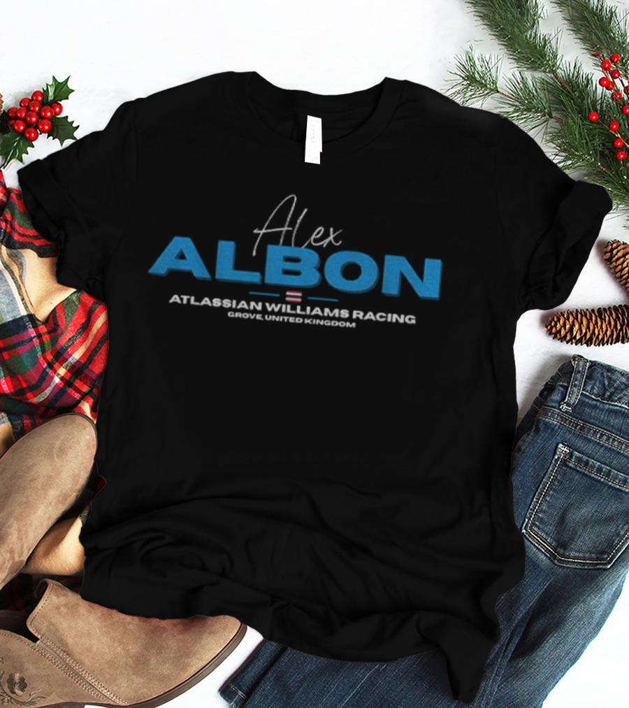 Alex Albon Atlassian Williams Racing Grove Limited Kingdom T-Shirt