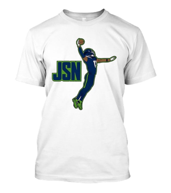 JSN Dunk Jaxon Smith-Njigba Seattle Football Jump Catch T-Shirt