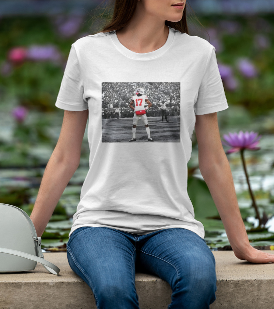 Ohio State Buckeyes Carnell Tate 17 Touchdown Celebration NFL Football 2025 T-Shirt