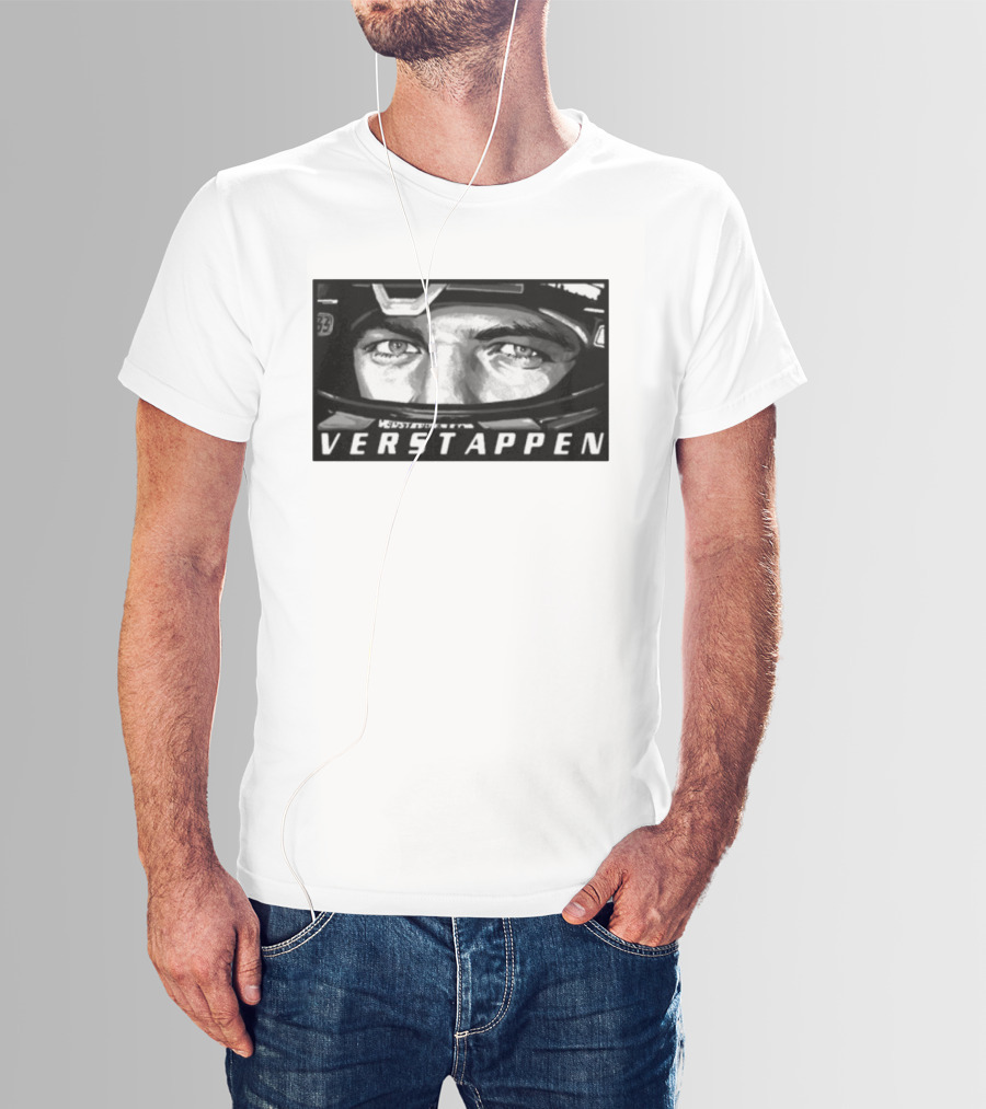Max Verstappen Helmet Eyes 33 Racing T-Shirt