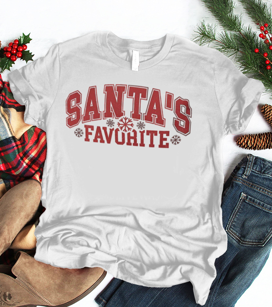 Santa's Favorite Snow Merry Christmas T-Shirt