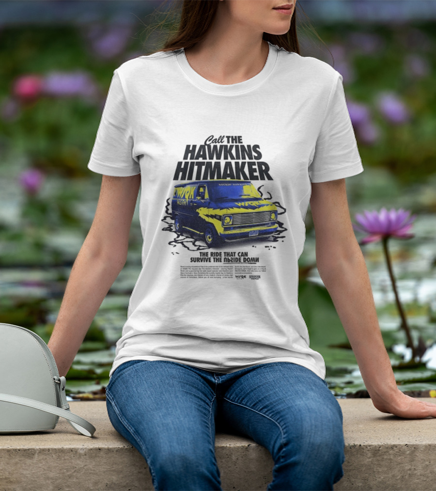 WSQK 94.5 FM The Hawkins Hitmaker Stranger Things Van T-Shirt