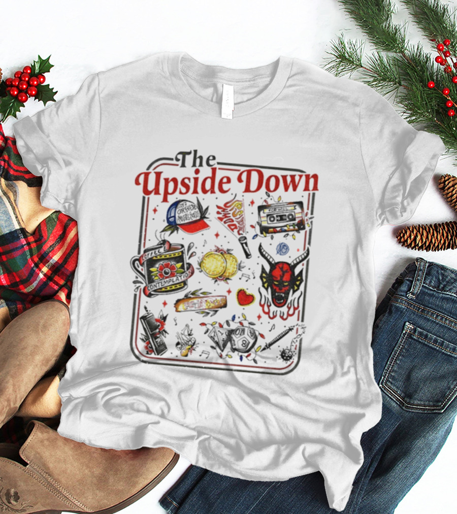 The Upside Down Stranger Things 2025 Icons And Symbols T-Shirt