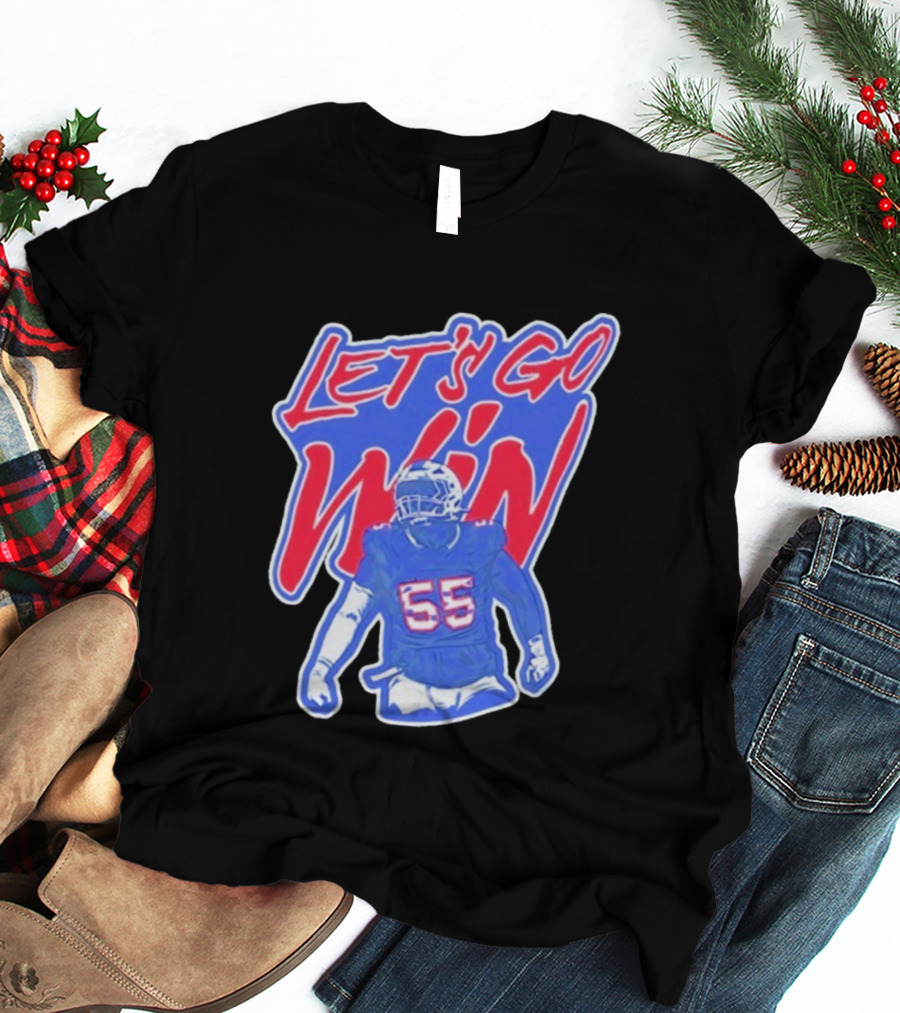 Let's Go Win Buffalo Bills Michael Hoecht 55 T-Shirt