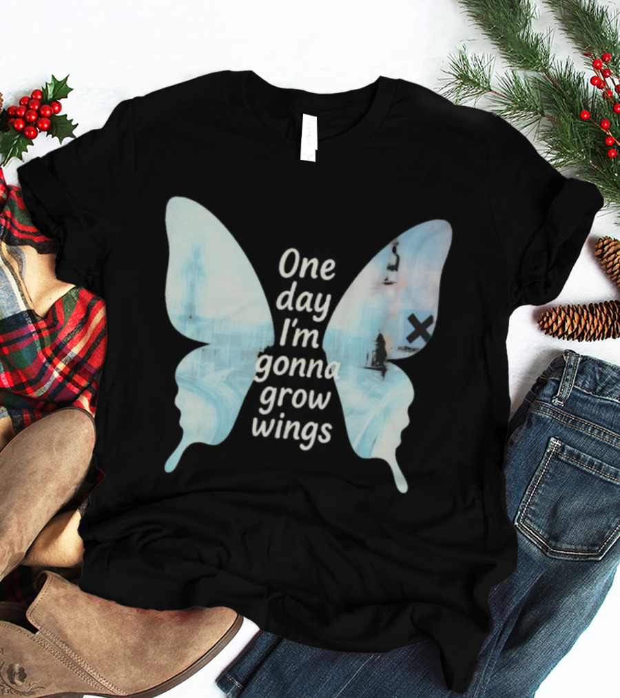 Radiohead One Day I’m Gonna Grow Wings Butterfly Album Art Concept T-Shirt