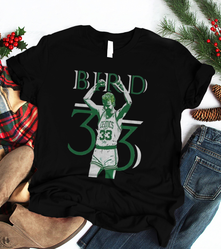 Boston Celtics Larry Bird 33 NBA Basketball Legend T-Shirt