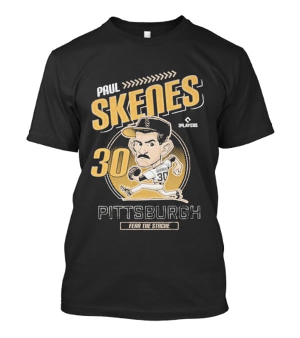 Paul Skenes Fear The Stache Pittsburgh 30 Caricature T-Shirt