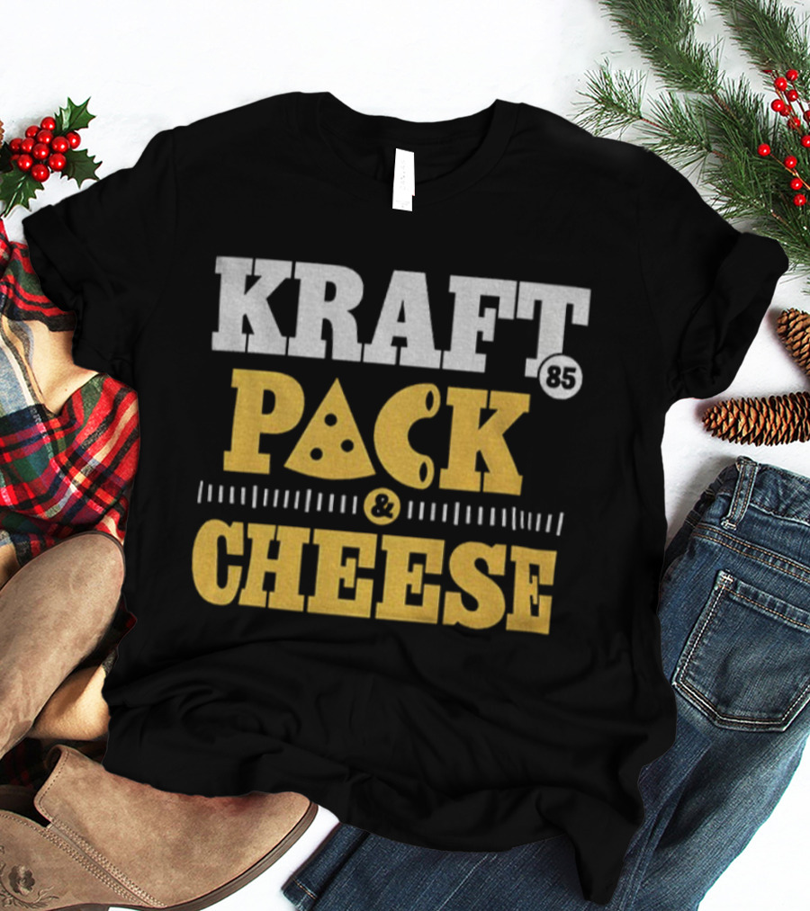 Kraft Pack Cheese NFL Green Bay Packers Tucker Kraft 2025 T-Shirt