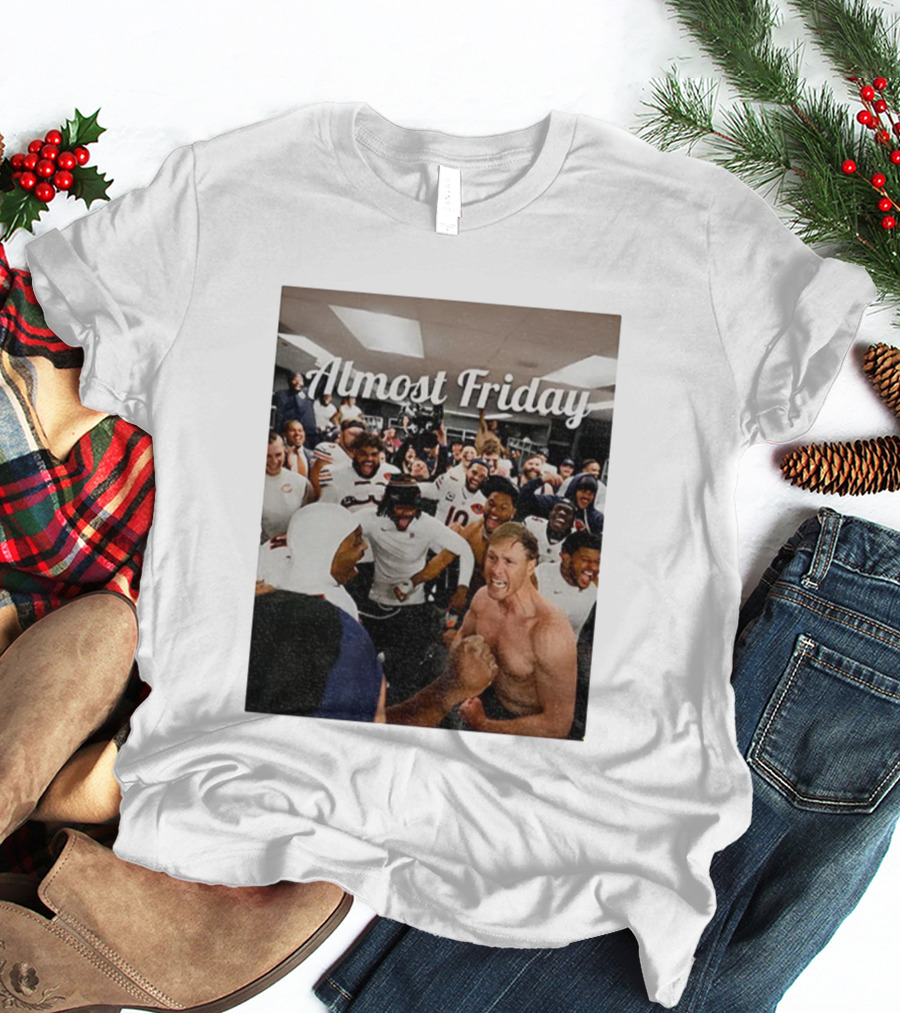 Almost Friday Chicago Bears Team Celebration NFL T-Shirt