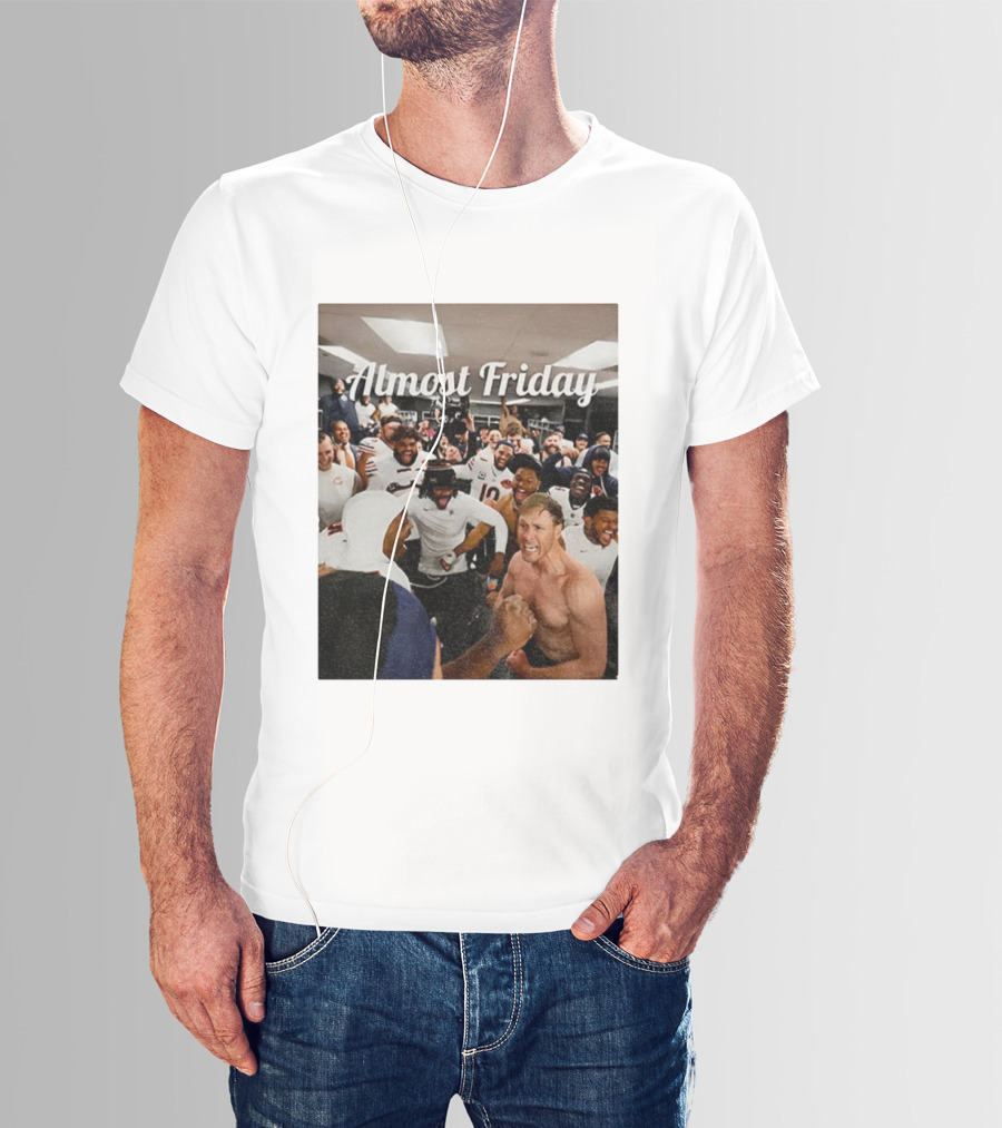 Almost Friday Chicago Bears Team Celebration NFL T-Shirt