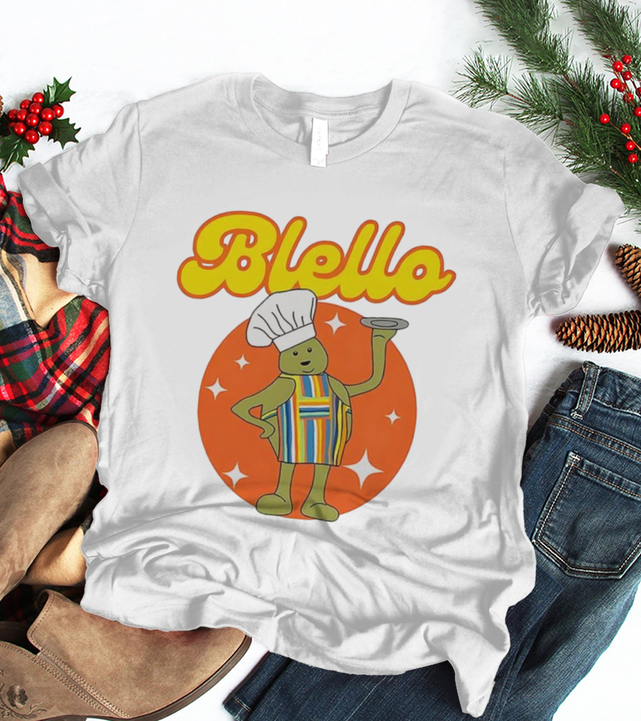 Biello Chef With Colorful Apron And Hat Retro Style T-Shirt