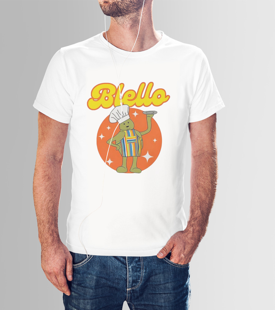 Biello Chef With Colorful Apron And Hat Retro Style T-Shirt