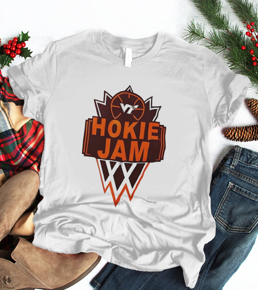 Hokie Jam Virginia Tech Basketball Logo Iconic VT Sports Event T-Shirt
