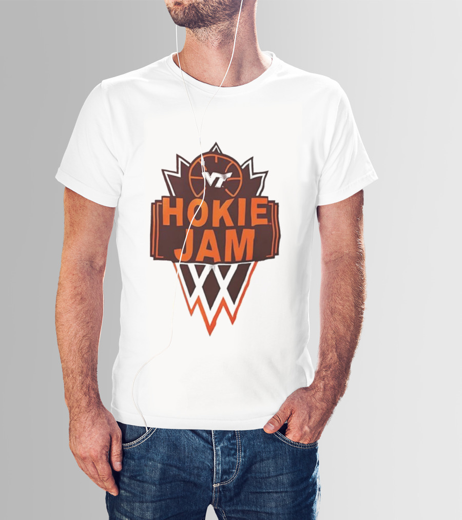 Hokie Jam Virginia Tech Basketball Logo Iconic VT Sports Event T-Shirt