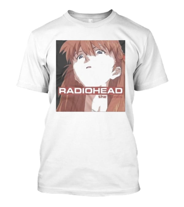Radiohead The Bends Asuka Langley Soryu Anime Crossover Fan Art T-Shirt