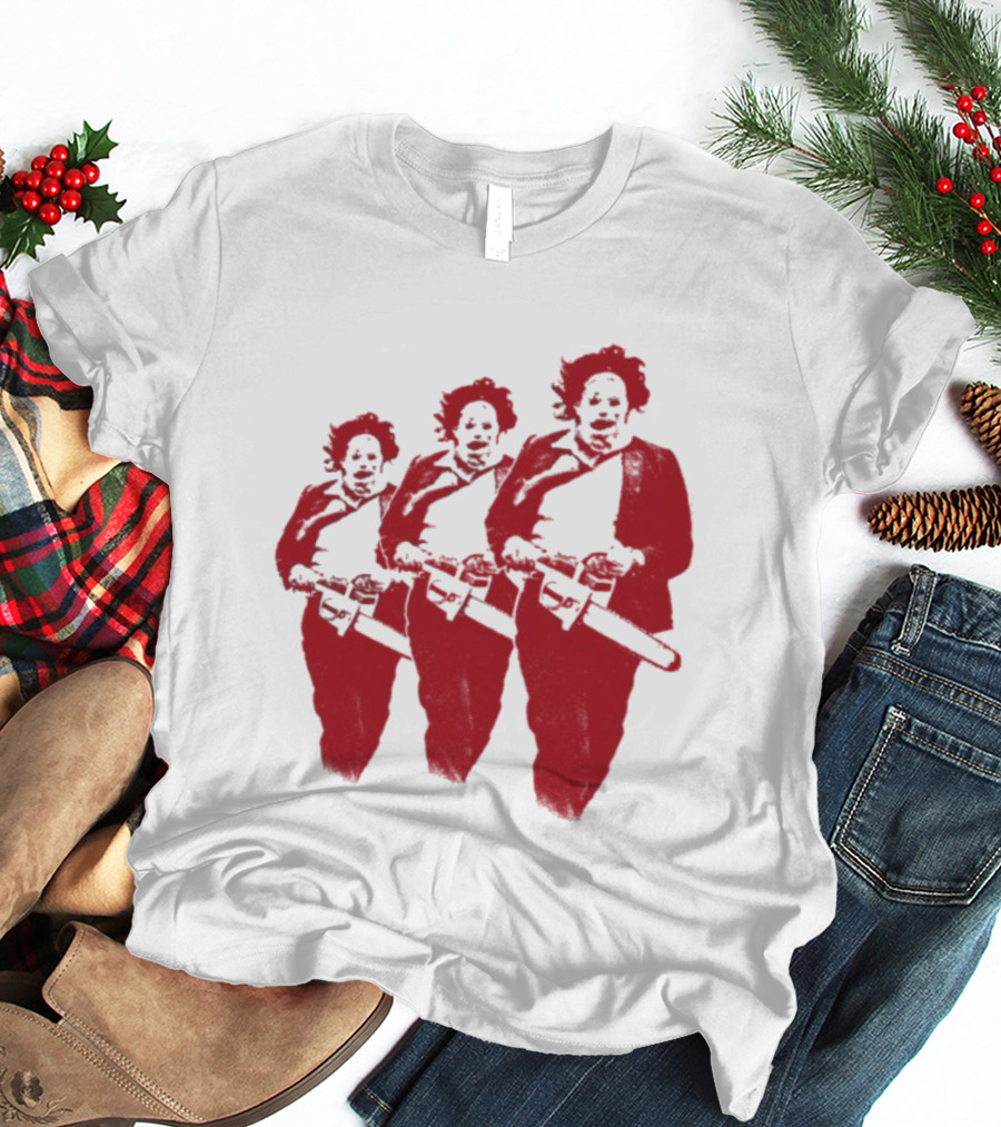The Texas Chainsaw Massacre Leatherface Trio T-Shirt